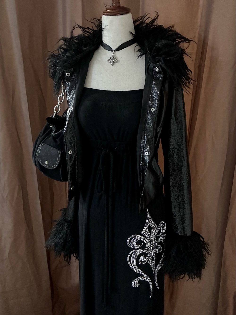 *SOLD* 2000s Fleur-de-Lis Gothic Maxi - Picture 2 of 7